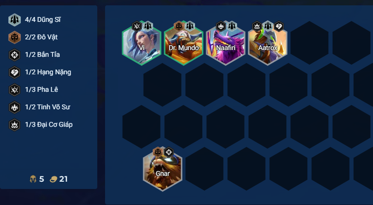 Đầu game đội hình Akali Carry Lên cấp và giữ máu đầu trận