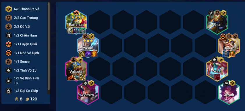 Đội hình Yasuo Thánh Ra Vẻ DTCL Mùa 15