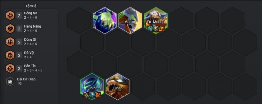 Khung trận đầu game với Aatrox, Dr.Mundo và Gnar