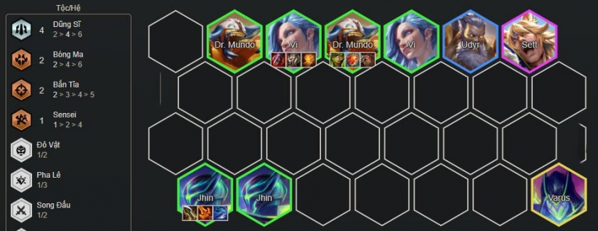 Đội hình Jhin Vi trong DTCL mùa 15