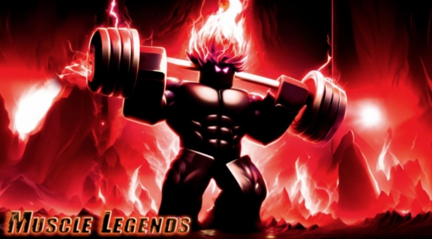 Giao diện chính của game Muscle Legends trên Roblox