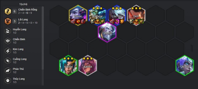Giai đoạn cuối game Cuối game đội hình Lee Sin Chiến Binh Rồng