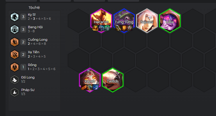 Giữa game tập trung nâng cấp chủ lực