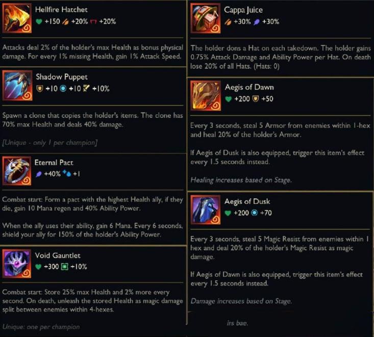 Rìu Hỏa Ngục trong DTCL mùa 16