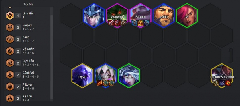 Cuối game bổ sung tướng xạ thủ và Lucian, Ryze Hoàn thiện đội hình cuối game với Lucian, Ryze và xạ thủ khác