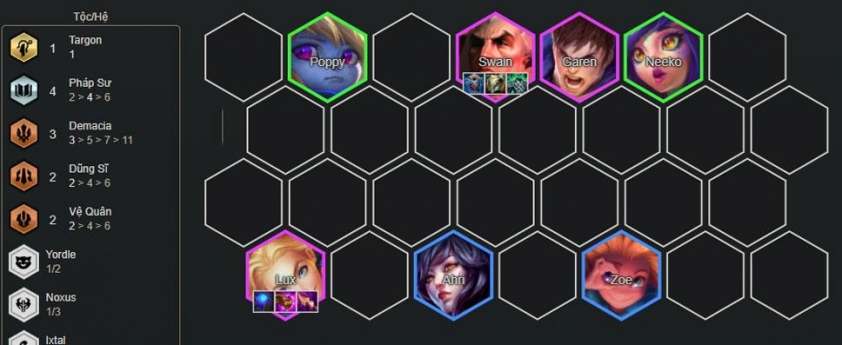 Lên cấp giữa trận đấu DTCL mùa 16