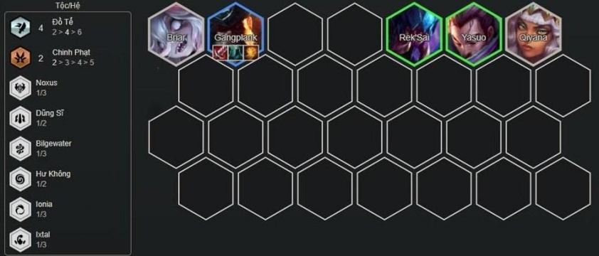 Cách lên đội hình đầu game