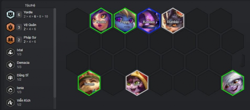 Chuyển sang mốc 6 Yordle giữa trận