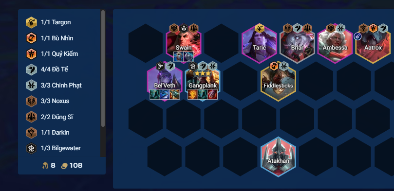 Đội hình Gangplank Bel'Veth DTCL Mùa 16